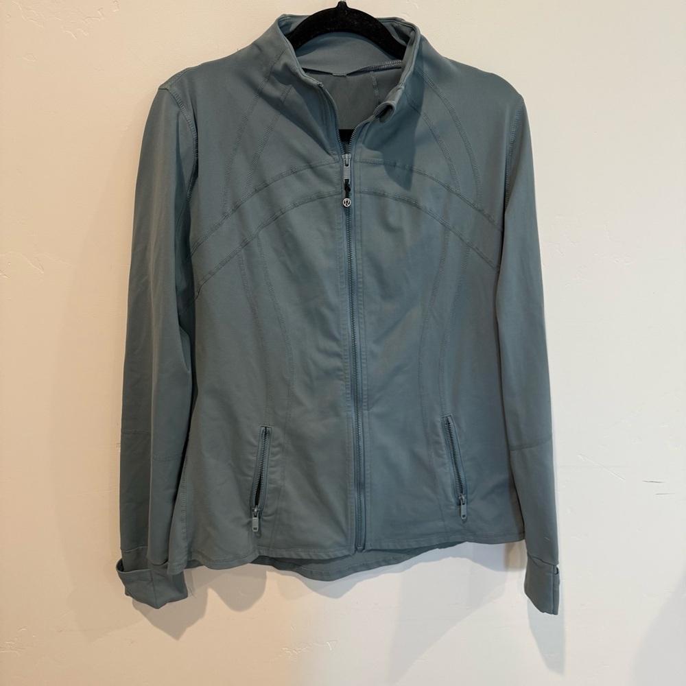 Lululemon Blue Define Jacket Full Zip Womens Size 8 10 Athleisure Active Sporty